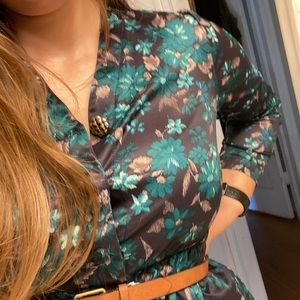 Vintage emerald green dress